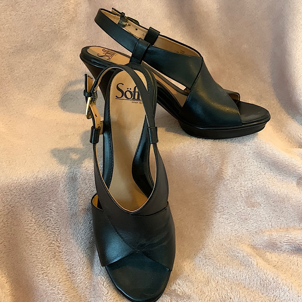 Sofft Black Leather Shoes